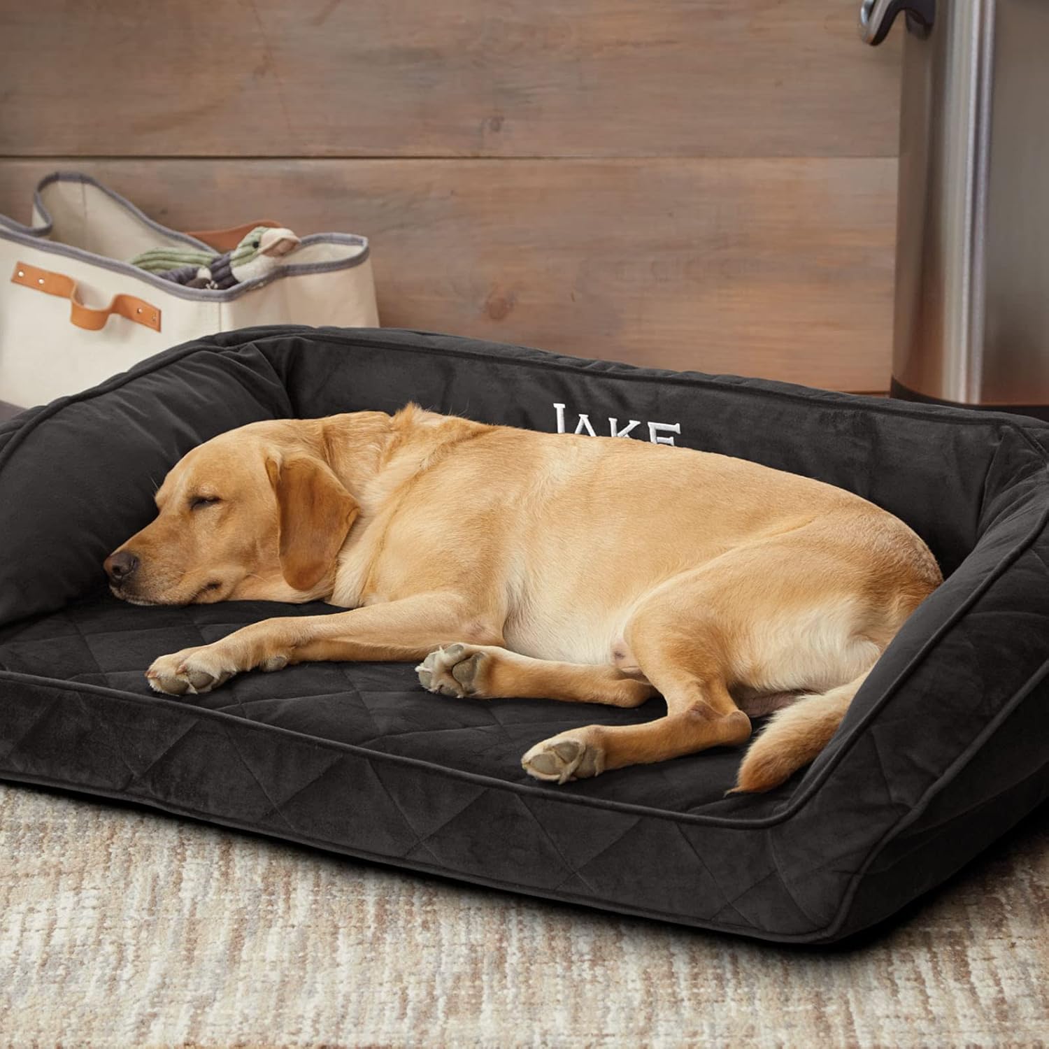 Senior dog resting on a PetFusion Memory Foam Bed - 90-day comfort test review